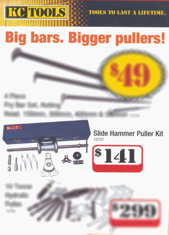 Slide hammer puller kit