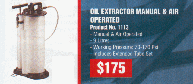 MANUAL & AIR OPERATED OIL EXTRACTOR